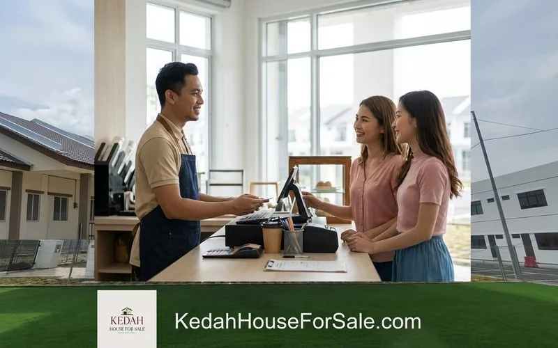 Pemilik SME mengendalikan kedai