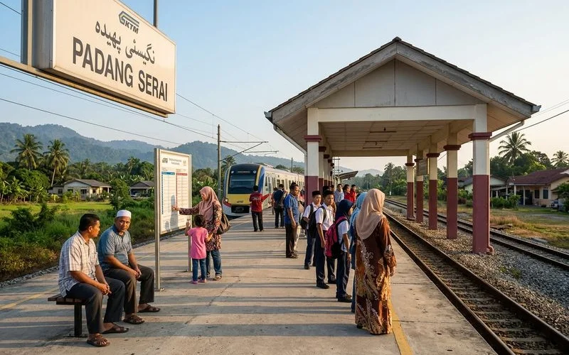 Stesen KTM Padang Serai dan Lunas